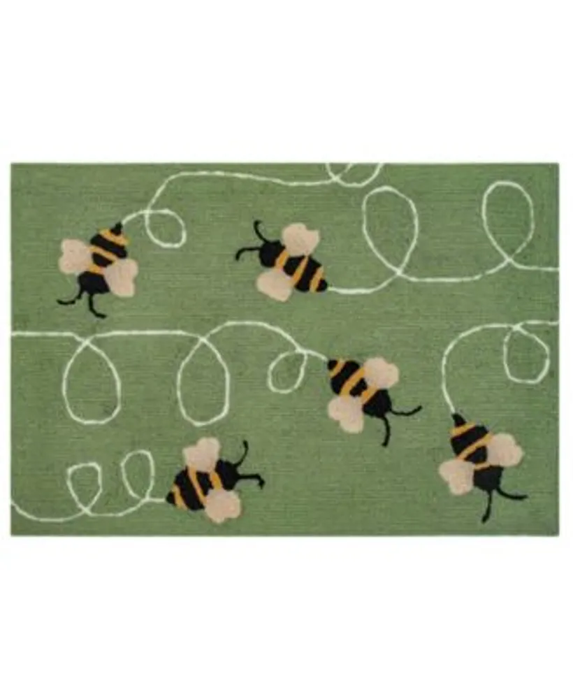 Liora Manne Frontporch Buzzy Bees Area Rug