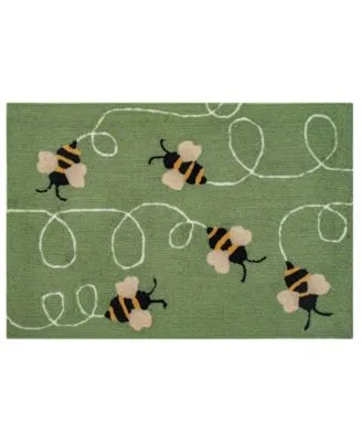 Liora Manne Frontporch Buzzy Bees Area Rug