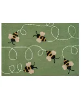 Liora Manne Frontporch Buzzy Bees Area Rug