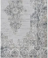 Closeout! Km Home Abbey KL32 Ivory 5' x 8' Area Rug