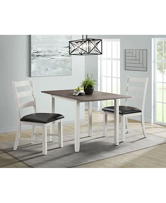 Picket House Furnishings Tuttle 3 Piece Drop Leaf Dining Set