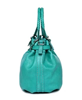 Old Trend Women's Genuine Leather Pumpkin Bucket Bag