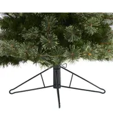Nearly Natural Cashmere Slim Artificial Christmas Tree with 250 Warm Lights and 408 Bendable Branches