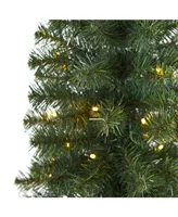 Nearly Natural Artificial Christmas Tree with 35 Led Lights and 72 Bendable Branches