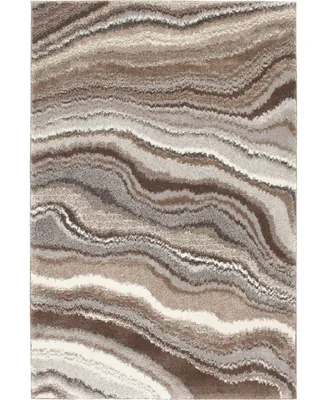 Portland Textiles Urban Exposure Arette Gray 5' x 7'6" Area Rug