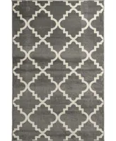 Portland Textiles Tropicana Taza Gray 3'3 x 5' Outdoor Area Rug