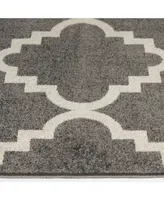 Portland Textiles Tropicana Taza Gray 7'10" x 9'10" Outdoor Area Rug