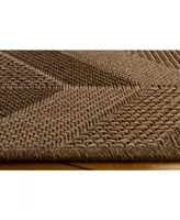 Portland Textiles Napoli Parapatch Multi 6'7" x 9'6" Outdoor Area Rug