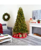 Nearly Natural Washington Fir Artificial Christmas Tree with 600 Clear Lights and 1610 Bendable Branches