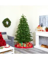 Nearly Natural Yukon Mixed Pine Artificial Christmas Tree with 1104 Bendable Branches