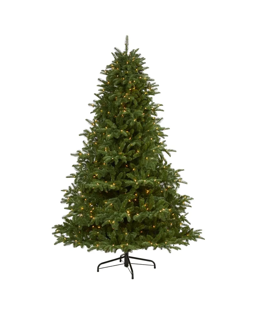 Nearly Natural South Carolina Spruce Artificial Christmas Tree with 500 Warm Lights and 2644 Bendable Branches