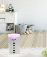 Linsay 6 Usb Charger Station with Smart Led Lamp Touch multi color dimmable