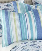 Levtex Laida Beach Whimsical Fish Reversible Quilt Sets