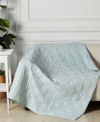 Levtex Washed Linen Reversible Quilted Throw, 50" x 60"