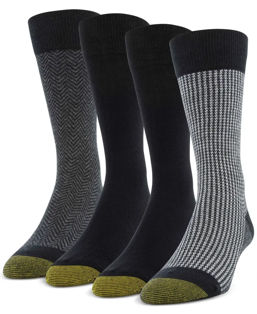 Gold Toe Men's 4-Pack Casual Classic Crew Socks