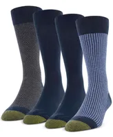 Gold Toe Men's 4-Pack Casual Classic Crew Socks