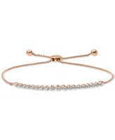 Diamond Bolo Bracelet (1/4 ct. t.w.) 10k Gold or Rose