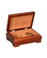 Mele Co. Carmen Wooden Jewelry Box in Walnut Finish