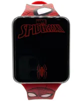 Accutime Kid's Spiderman Red Silicone Strap Touchscreen Watch 36x33mm
