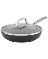 KitchenAid Hard-Anodized Induction Frying Pan with Lid, 10", Matte Black