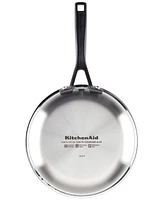 KitchenAid 5-Ply Clad Stainless Steel 10 Piece Cookware Induction Pots and Pans Set