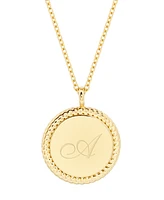 brook & york 14K Gold Plated Charlie Initial Pendant - Gold-plated