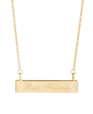 brook & york 14K Gold Plated Best Friends Bar Necklace - Gold