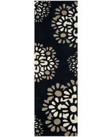 Martha Stewart Collection 4730 MSR4730A Black 2'3" x 8' Runner Rug