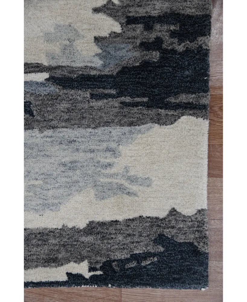 Amer Rugs Abstract Abs-6 Onyx 5' x 8' Area Rug