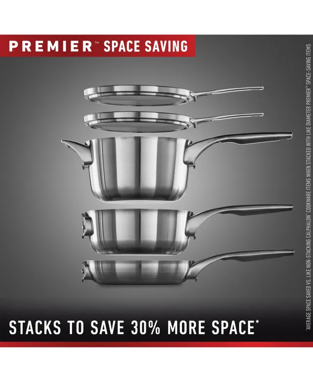 Calphalon Premier 10-Pc. Space-Saving Hard Anodized Non-Stick Cookware Set,  Created for Macy's - Macy's