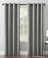 Kline Burlap Weave 52" x 84" Thermal Blackout Curtain Panel