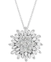 Wrapped Love Diamond Starburst 20" Pendant Necklace (1-1/2 ct. t.w.) 14k White Gold or Yellow Gold, Created for Macy's