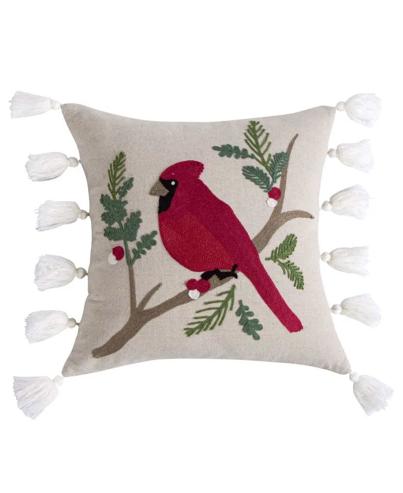 Levtex Joybirds Medallion Decorative Pillow, 18" x