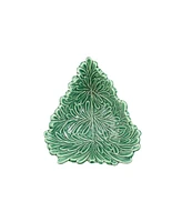 Vietri Lastra Holiday Figural Tree Bowl