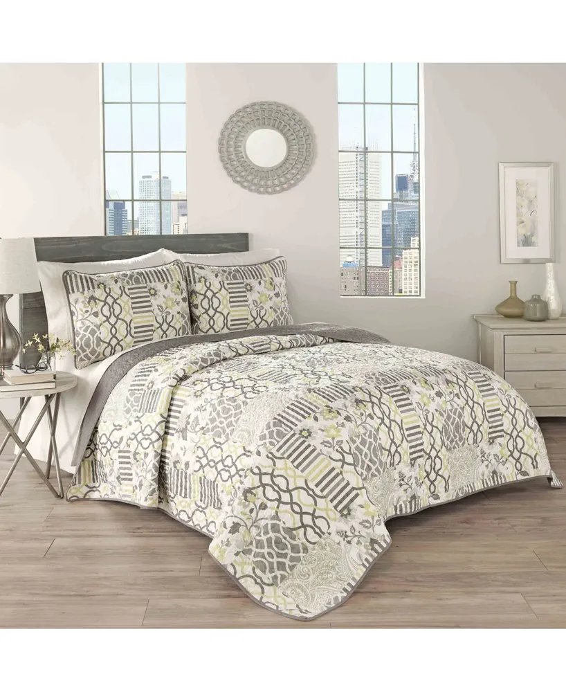 Waverly Mudan Floral Quilt Set