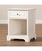 Baxton Studio Chase 1-Drawer Nightstand