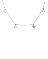 Adornia Mama Dangle Necklace - Silver
