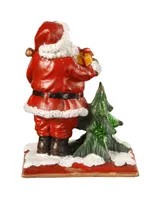 National Tree Company 6.5" Santa holding a Gift Stocking Holder