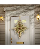 National Tree Company 32" Snowy Dunhill Fir Bethlehem Star with Battery Operated Led Lights