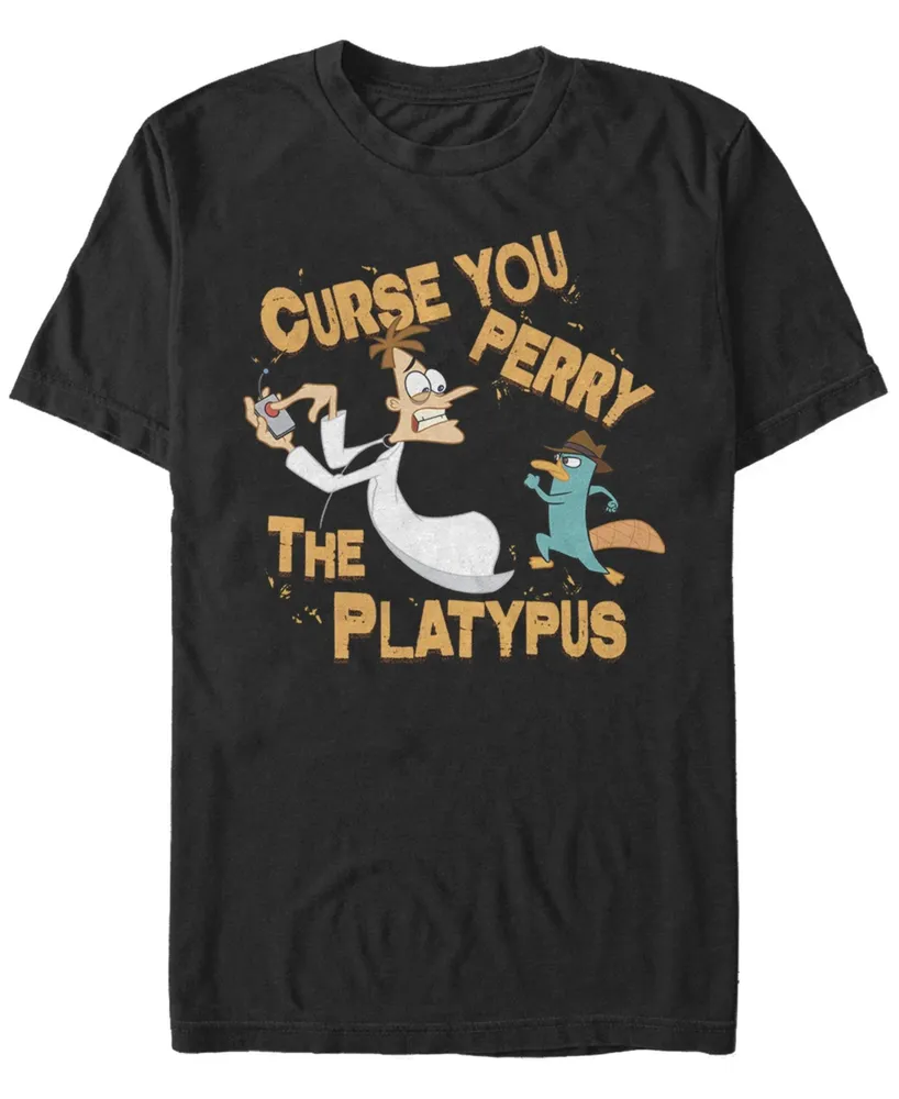 Fifth Sun Men's Phineas and Ferb Curse You Short Sleeve T-shirt