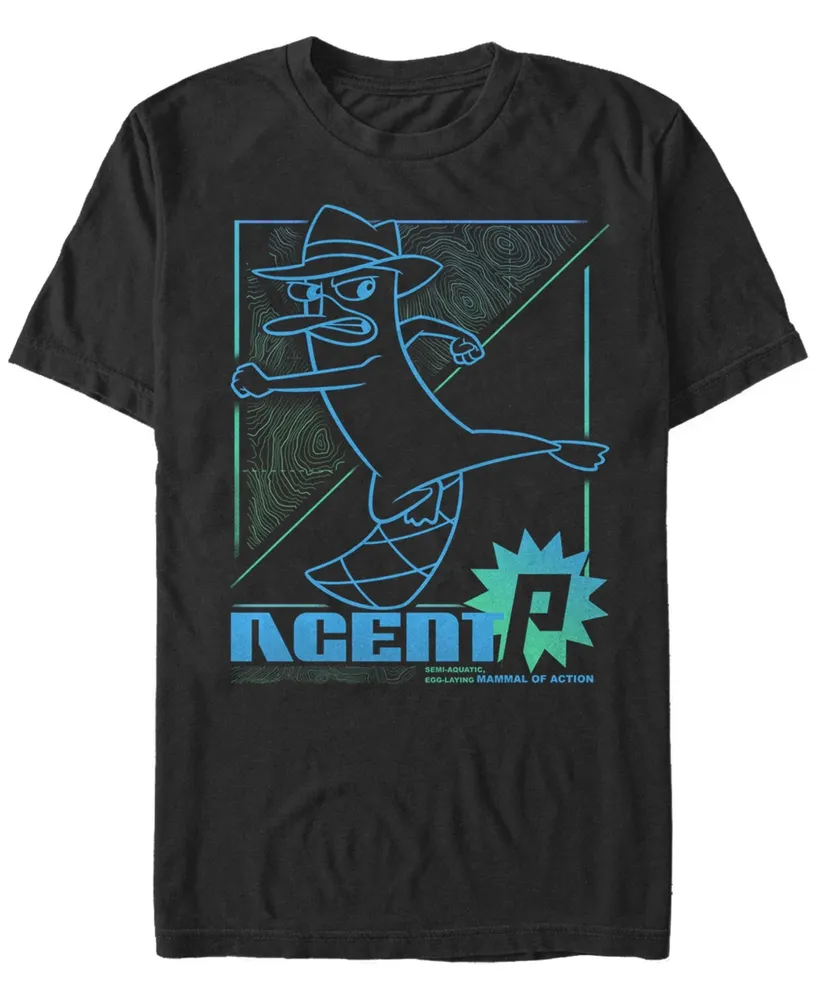 Fifth Sun Men's Phineas and Ferb Mammal of Action Short Sleeve T-shirt