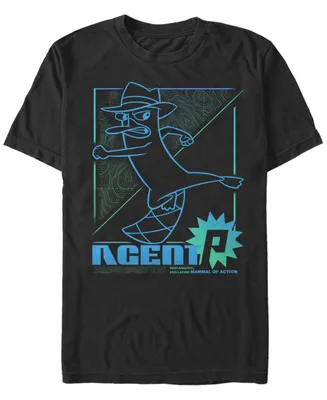 Fifth Sun Men's Phineas and Ferb Mammal of Action Short Sleeve T-shirt