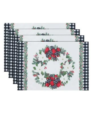 Laural Home Christmas Trimmings Placemat - Set of 4