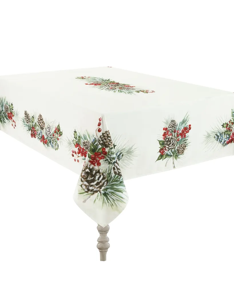 Laural Home Winter Garland Tablecloth - 70"x 144"