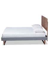 Allegra Mid-Century Modern Queen Size Platform Bed