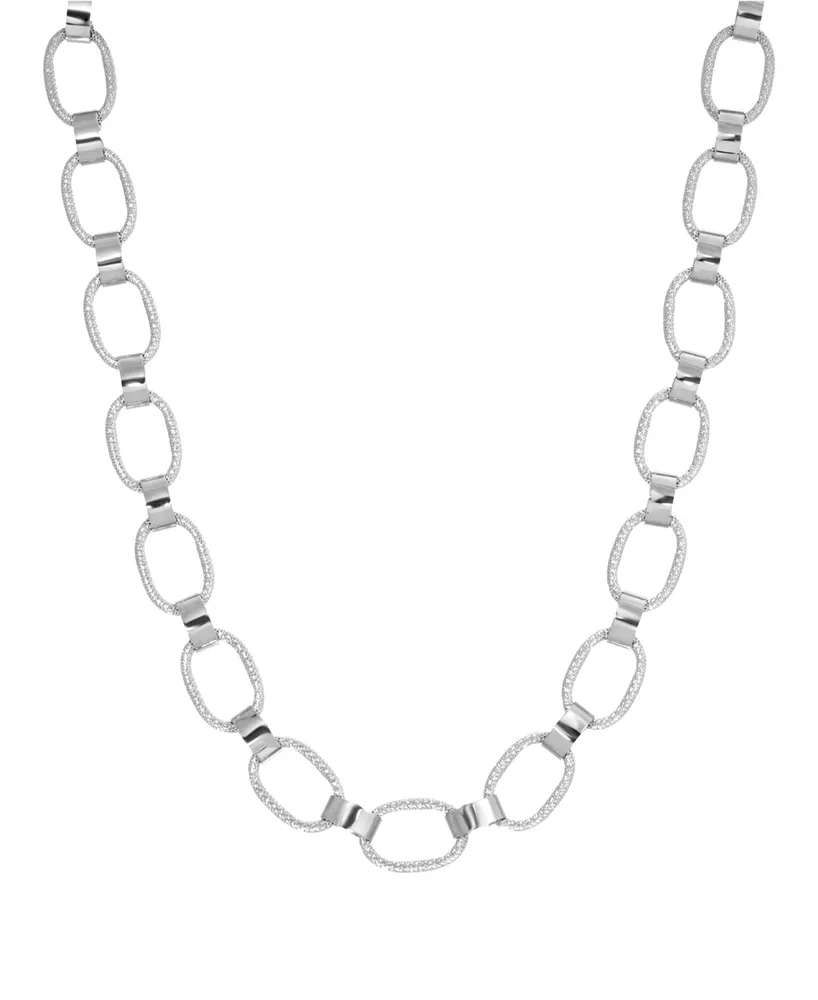 2028 Women's Silver Tone Link Necklace