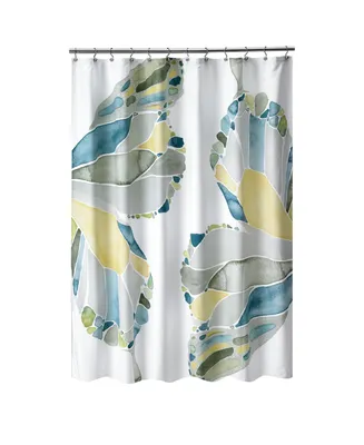 Shell Rummel Butterfly Shower Curtain