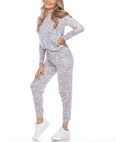 Women's Leopard Lounge Set, 2 Piece