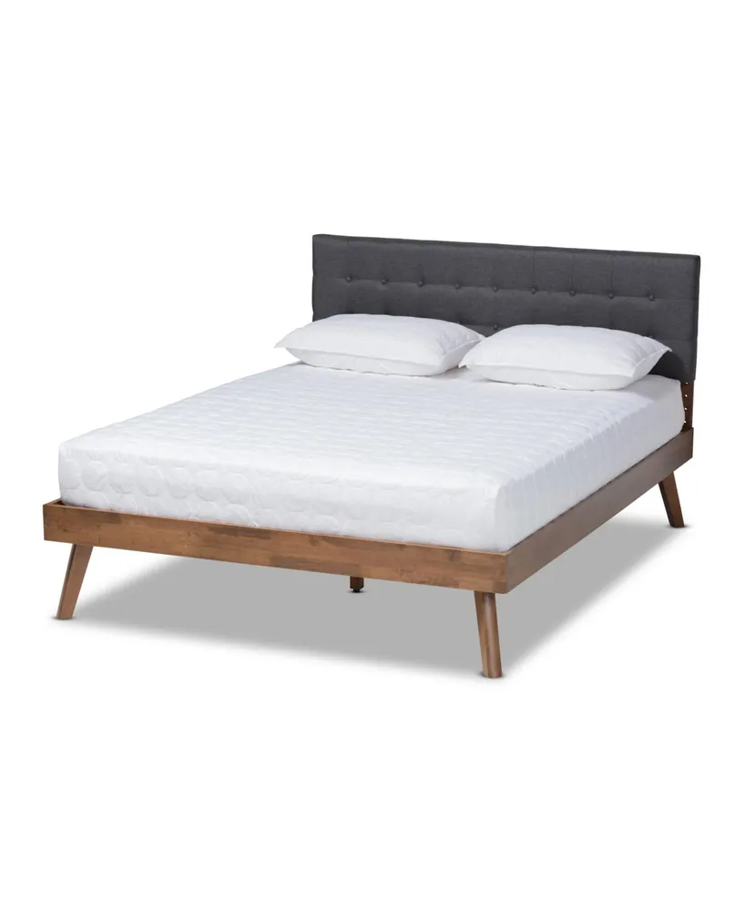 Closeout Devan Mid-Century Modern Full Platform Bed