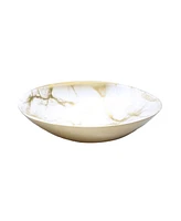 Marbleized Oval Bowls, Set of 4 - Gold